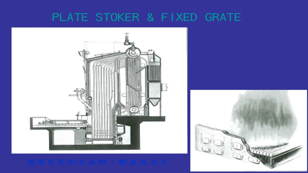 Plate Stoker & Fixed Grate drawing