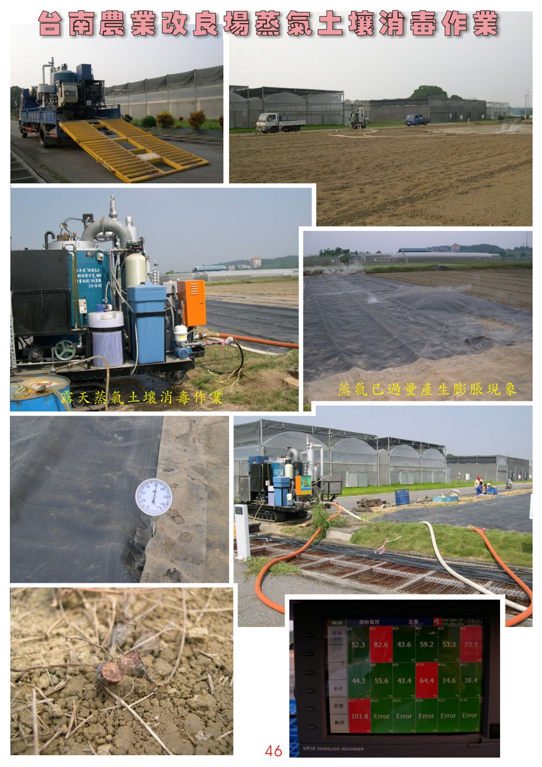 Steam soil sterilization at the Tainan District Agricultural Research and Extension Station