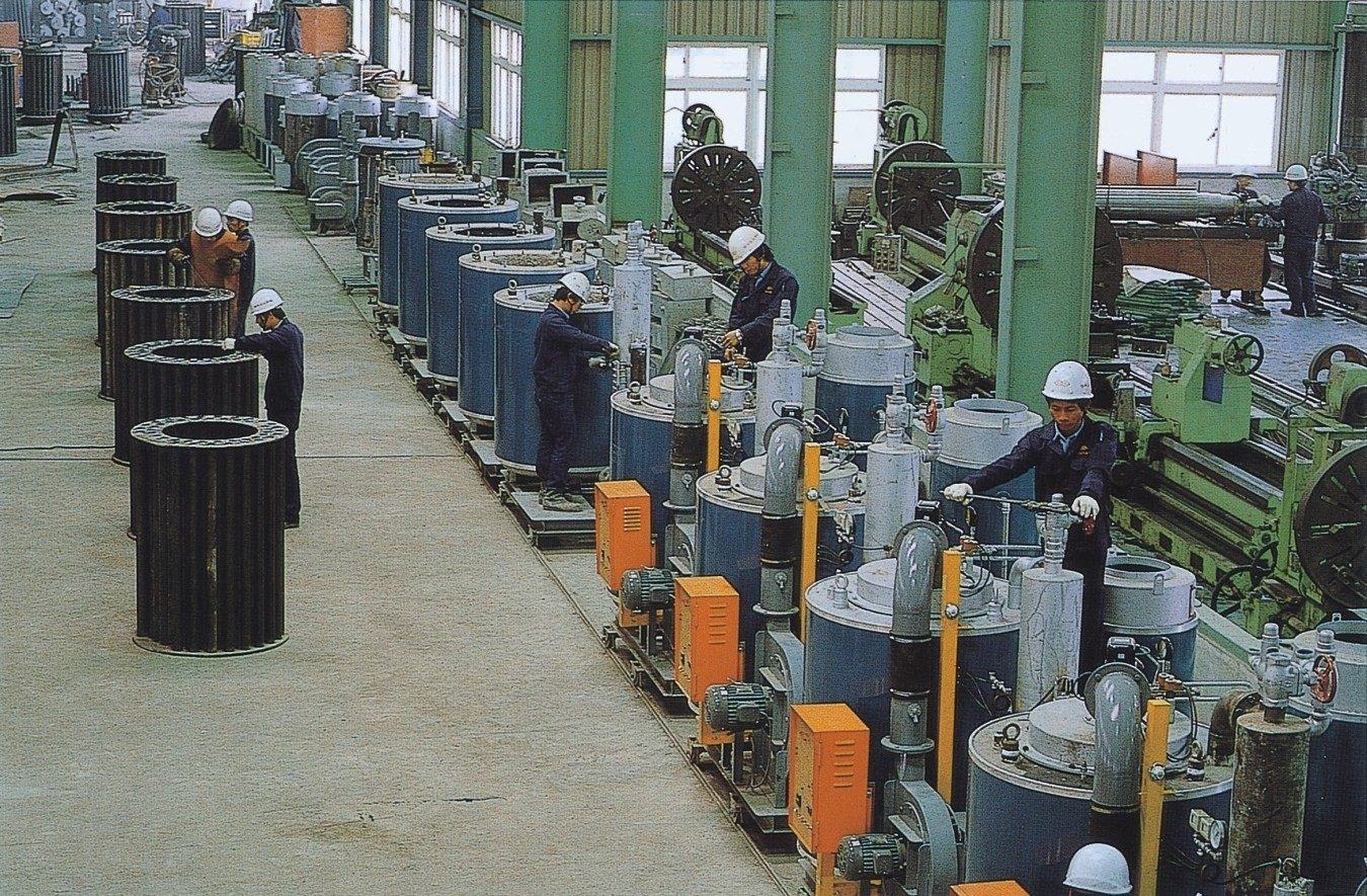 Once-through steam boiler production line