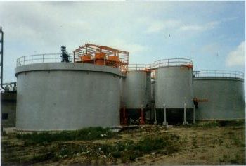 Chemical storage tanks